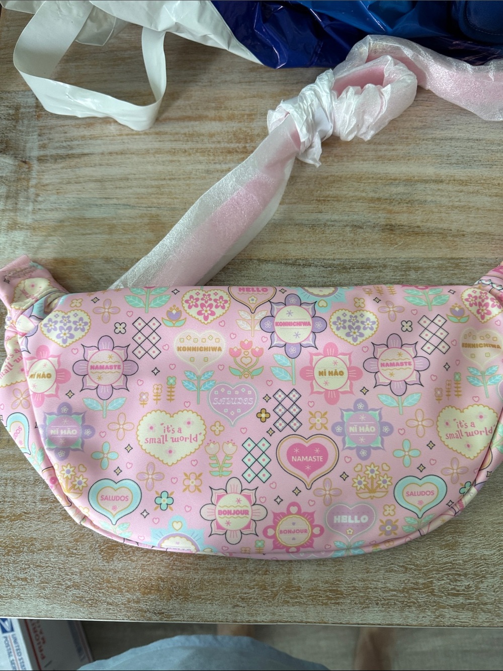 Small World Large Pink Fanny Pack - Picture 3 of 8